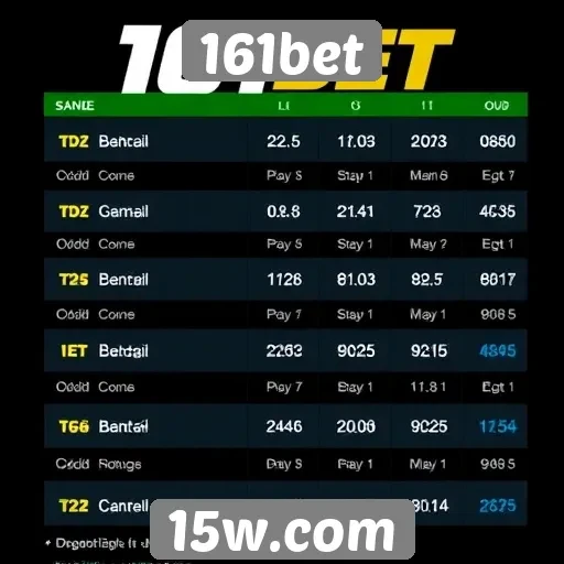 Comparação das odds do 161bet com concorrentes